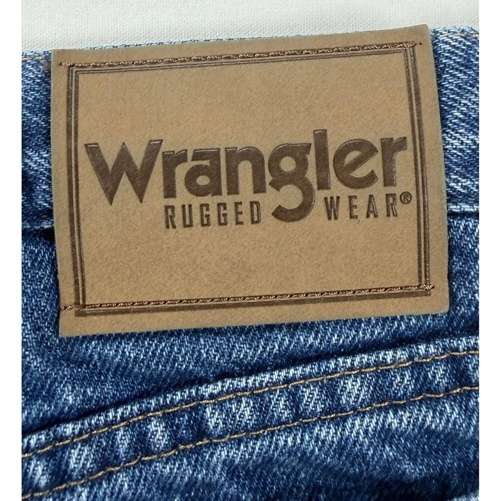 Wrangler Rugged Wear Fleece Lined Jeans Mens 36x34 Blue Denim Red Lining 33213SW
